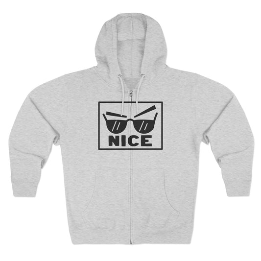 Cool Sunglasses Unisex Zip Hoodie - Streetwear Jacket, Gift for Friends, Casual Outfit, Winter Wear, Men's & Women's Fashion
